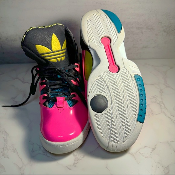 2013 Adidas GLC Ultrapop Pink/Teal/Gold/Black Preowned Women's Sz 9 #7
